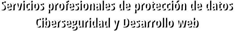 Servicios profesionales de protección de datos  Ciberseguridad y Desarrollo web